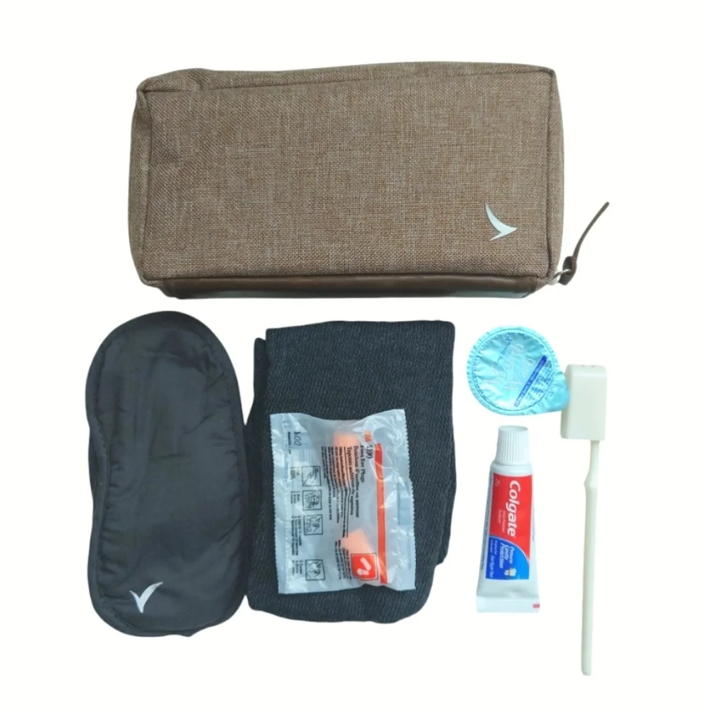 Brown Cosmetic Bag Zipper Soft Pouch Travel Essentials Makeup Case
